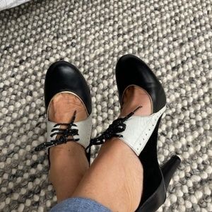 Super Fun B&W Spectator Shoes